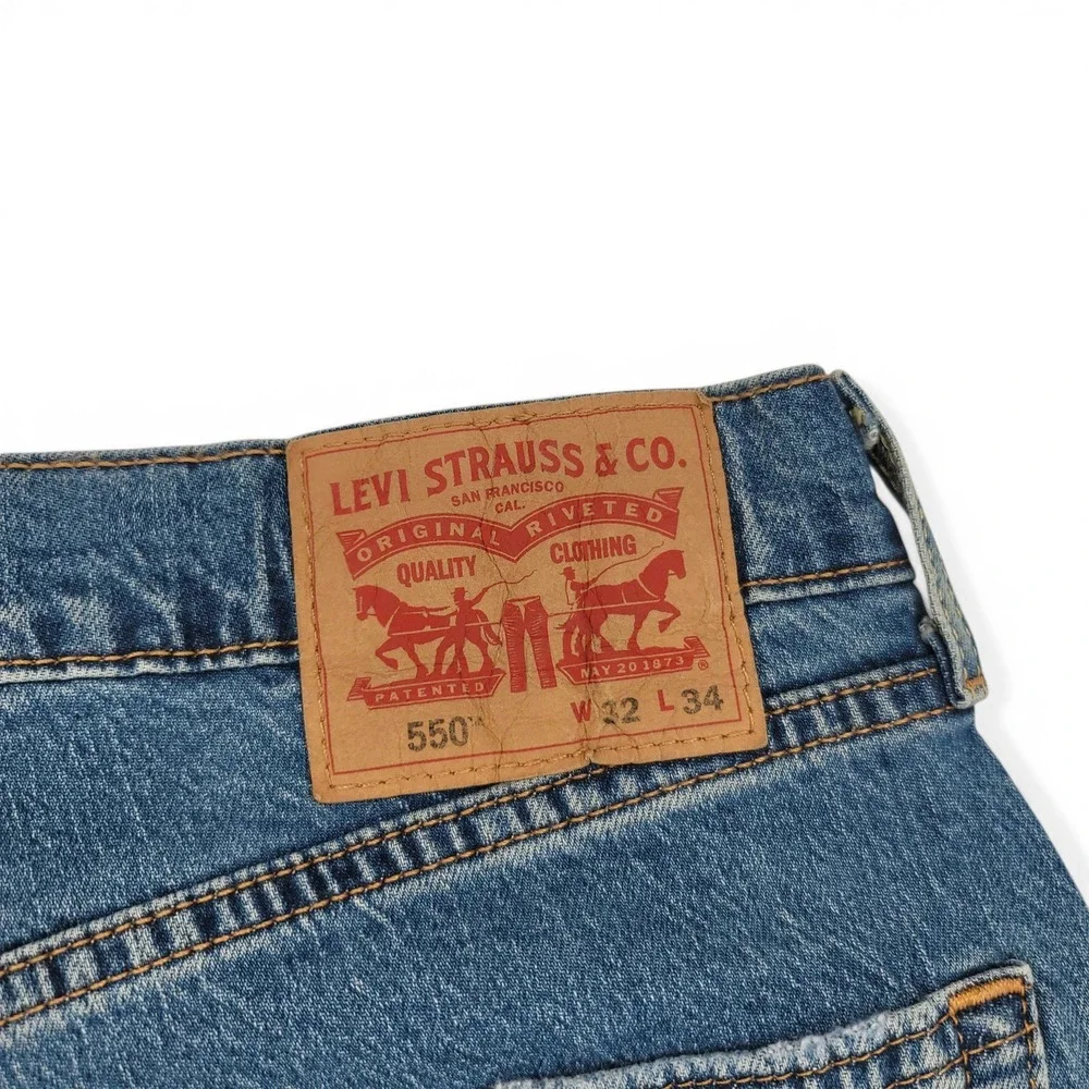 Levi's 550 Relaxed Fit Jeans 32x34 Medium Wash Classic Straight‎ Denim